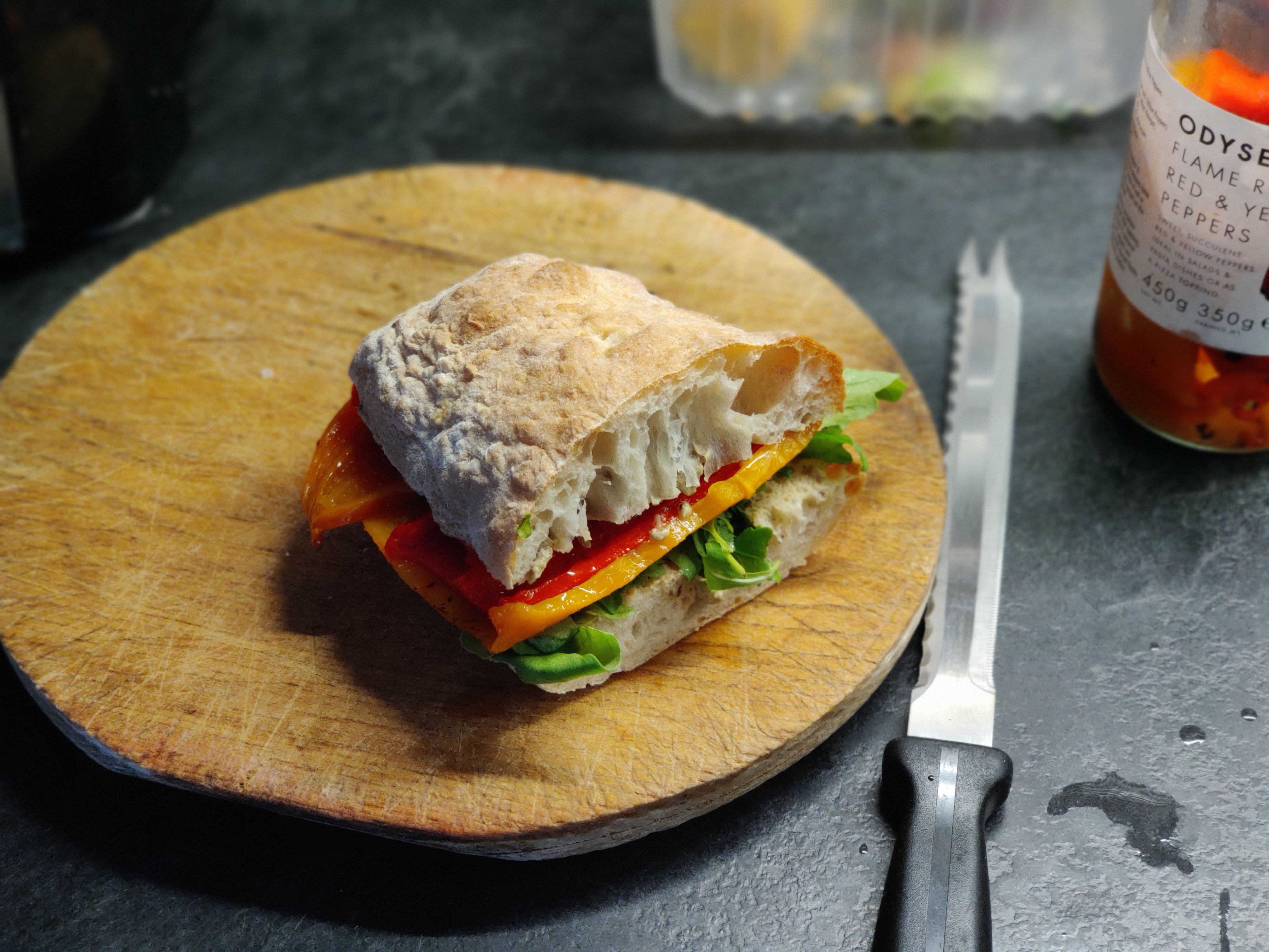 Homemade Ciabatta Sandwich