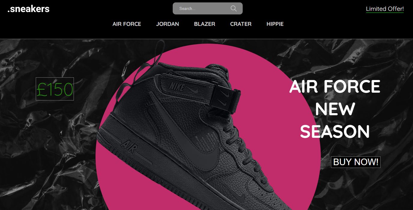 .Sneakers E-commerce Site